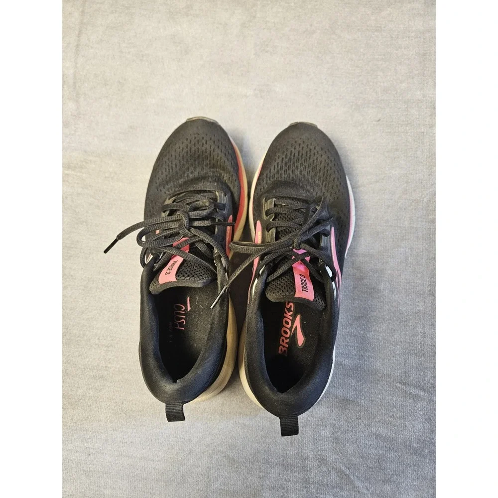 Brooks Trace 3 Women's Running Shoes Size 9 Black Pink Sneakers